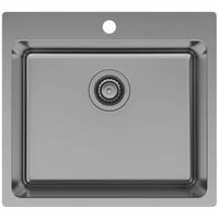 LA 550 kkkenvask, 550x500 mm, med hanehul, PVD gunmetal