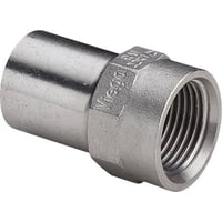G1 Sanpress Inox, 22 mm x " indstiksovergangsstykke, indstik/muffe (Rp) - Viega
