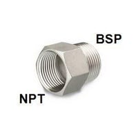 Adaptor Muffe NPT Nippel BSPT 316-CF8M 10 bar 3/4"