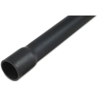 HFPRM-Turbo: Halogenfrit UV-stabilt plastr?r med muffe, sort, 16 mm (?