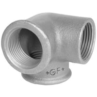 Billede af Galvaniseret hjrne tee m. muffer - 1" x 1" x 1"