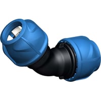 iJOINT plastfitting – Vinkel 45 m. kompressionskoblinger, 50 x 50 mm