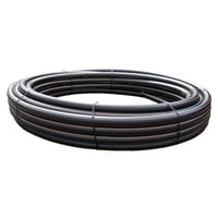 Wavin 32 mm PE80 PN6 jordvarmer?r, sort/r?d, 100 m, EN 13244
