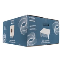 Vaskemaskine/trretumbler sokkel m/ kurv, 62x56x30cm, hvid