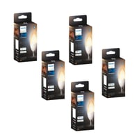 Philips Hue E14 LED-pre, kerte, White ambiance, 470lm, Bluetooth + Zigbee (5 pak)
