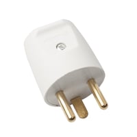 Stikprop S4 rund med jord, hvid, 16A/250V, kabel 2,5-10,5mm