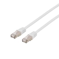 DELTACO F/UTP Cat6 patchkabel, LSZH (Low smoke zero halogen), 1,5 meter, hvid