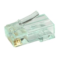 Simply45 RJ45 Pass-Through stik, CAT6 UTP, uskrmet, tonet grn