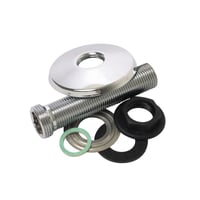 Forskruning, 3/4"-1/2", 100 mm, lige, med roset, forkromet