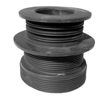 PURUS kombinippel, 96-83/75-50 mm, TPE, til PVC/MA rr, sort