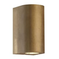 Canto Maxi 2 udendrs vglampe, GU10, messing