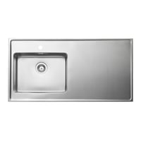 Intra Qube QF12-04 stålbord, 120x60 cm, rustfrit stål