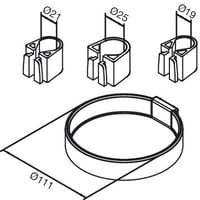 Billede af Damixa Reperationsst sbeskl 111 mm krom incl. 3 holdere hos WATTOO.DK