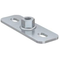 Samontec Montageflange M12 FUS, elforzinket, blank