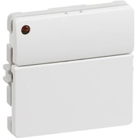 LK FUGA, Svagstrmstryk med 2 tryk og 1 lysdiode pr. tangent, hvid - Lauritz Knudsen