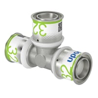 Uponor S-Press MLCP - Tee m. preskoblinger, 32 x 32 x 32 mm