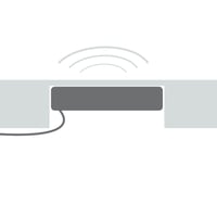 Wireless Charger QI61, trdls oplader til integreret montering, sort - Axessline