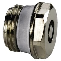 Luftskrue simplex, 1/2”, forkromet – Messing/teflon