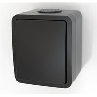 Afbryder korrespondance 10A 1P IP54 sort