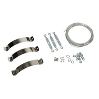 Metalbestos skorsten, u 300mm bardunst med 10 mtr. wire - Kierulff