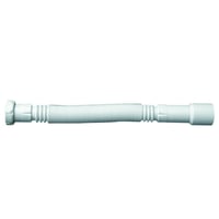 Aflbsslange flex, 40/50 mm, 950 mm, 1 1/2" indvendigt gevind, hvid, plast