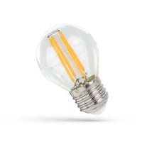 E27 4W LED kronepre – G45, kultrd, klart glas, 2700K