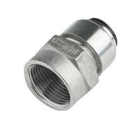 Roth overgang, 22 x 3/4" muffe, indstikfittings i rustfri stl