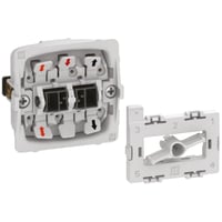 LK FUGA - Korrespondance afbryder med 2 sl?jfeklemmer og lille LED lampe, 1 modul, uden afd?kning/tangent