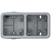 Plexo Underlag 4M, vandret, gr, IP55 – Legrand