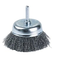 Kopbrste stl blget, 50 mm, 0,3 mm trd tykkelse, 6 mm skaft