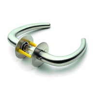 Drgreb Coup form med roset, 40-65 mm, 18, monteret massiv roset 50x2mm