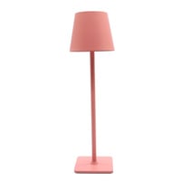Opladelig LED bordlampe, pink, 5W, 500lm, inde/ude, touch-dmpbar, CCT, IP54