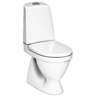 Gustavsberg Nautic 1500 toilet. Med åben skyllerand. Skjult S-lås og Hygienic Flush