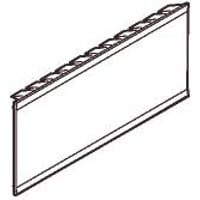 Gruppe- og mlertavle tilbehr dksel for afblnding for 2 M36 enheder i - lysegr