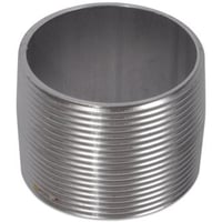 Nippelrr AISI 316, 3/4, Sammenskret, Rustfri