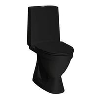 Laufen Rigo toilet, gulvstende toilet, skjult S-ls, mat sort
