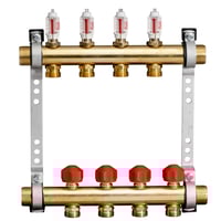Roth gulvvarmefordeler, 8 afgange, med flowmler