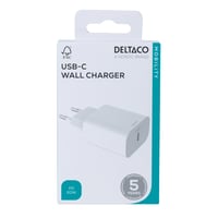 USB-C wall charger, 1x USB-C PD, 20 W, white