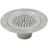 Blcher Circle aflbsskl, rustfri stl, 75 mm, lodret udlb, til vinylgulv