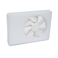 Duka Smart Fan ventilator, uden styring, 100/125 mm, hvid