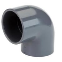 Vinkel PVC, 25mm, 90 grader, PN16