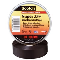 3M – Scotch Super 33+ tape, PVC, 19 mm, sort – 20 meter