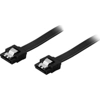 Billede af DELTACO SATA-kabel, SATA 6Gb/s, lse-clips, lige-lige, 0,5m, sort