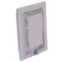 Klapventil 150 x 150 mm med tvangsbning, hvid, type 113