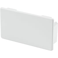 Endestykke til FB 60110, perlehvid, 60 x 110mm, plast