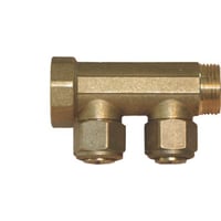 Pettinaroli 3/4" fordelerrr med 2 x 1/2" studse, 15 mm billede