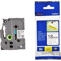 Brother Tapes TZeS241 18mm hvid/sort