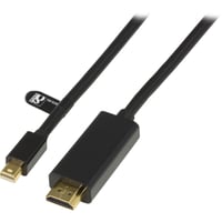 13: DELTACO mini DisplayPort til HDMI-monitorkabel med lyd, 20-pin