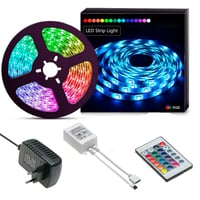 Led strip, kit, 5m, RGB/farveskift, IP65