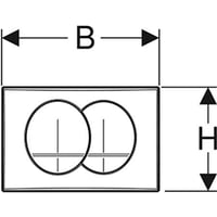 Betjeningsplade Delta Zero, hvid
